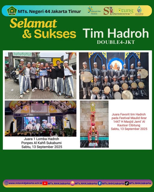 Juara Hadroh MTsN 44 Jakarta
